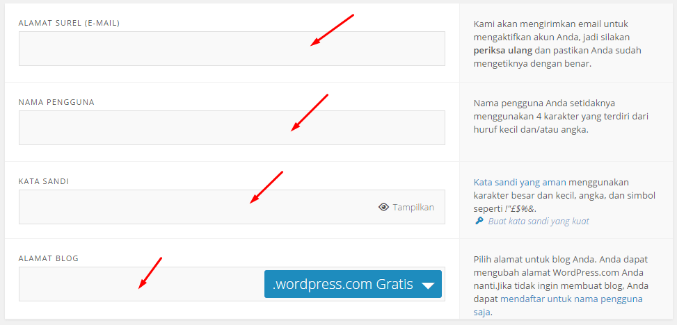 cara membuat wordpress